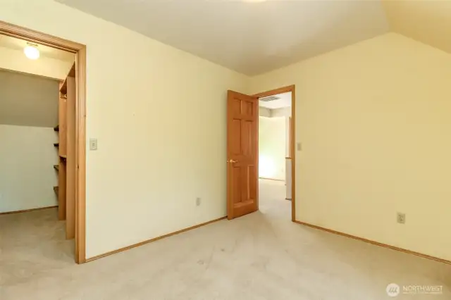 Walk-in closet.