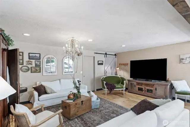 This is the bonus room/family room at the back of the house