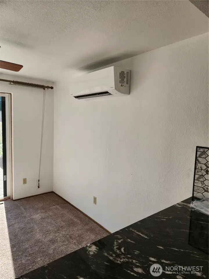 Newly added mini-split AC unit