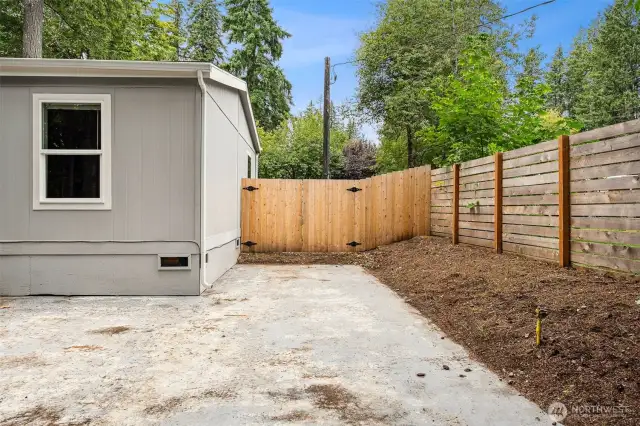 Double Gate to Backyard