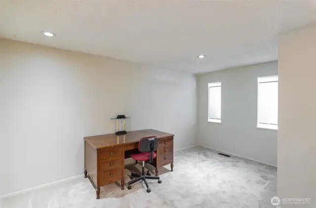 View of the room.  While this is currently being used as an office, it would also make a great TV or craft room.