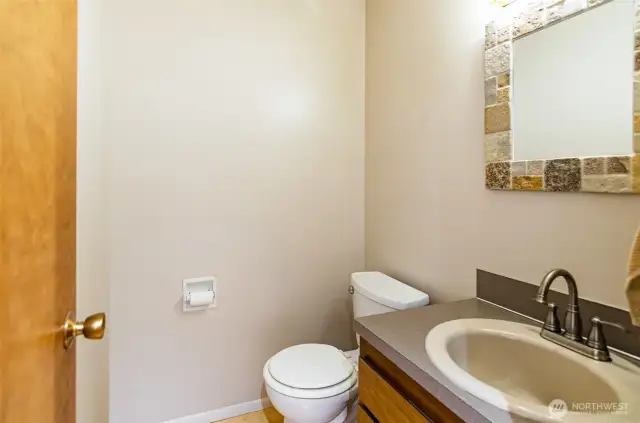 Main floor half bath.