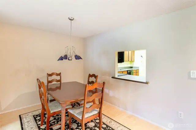 Formal dining area.