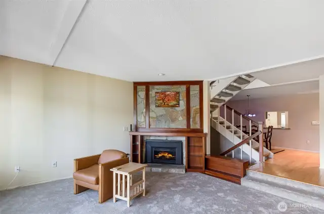 Another view of the main level living room.  Look at the attention to detail.