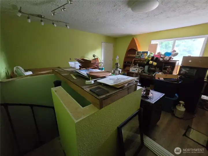Upstairs bedroom with private entrance