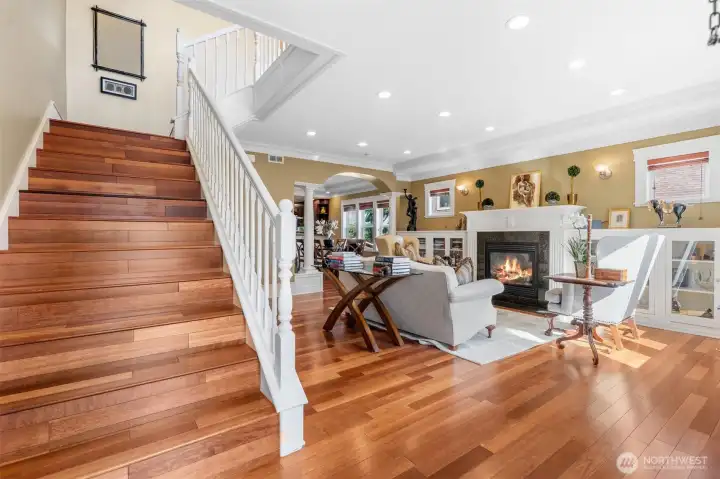 Stairs and Living Room