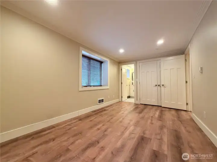 ADU Primary Bedroom with en-suite bathroom