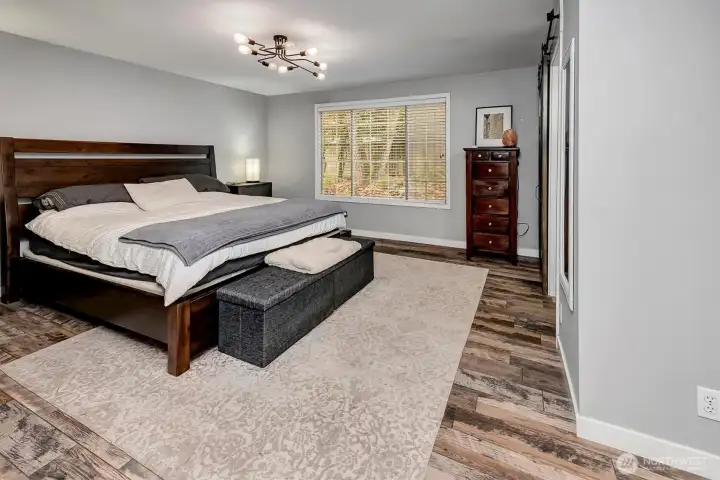 Large primary suite. Plenty of space for King bed