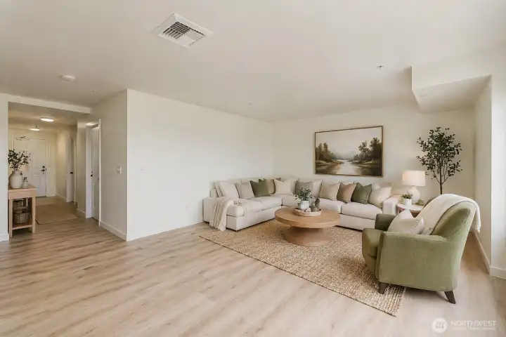 Virtually staged