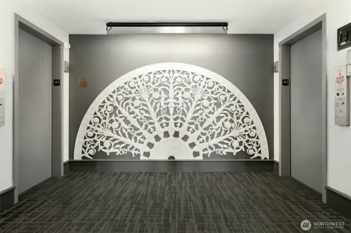 Beautiful Art Deco Design & Brand New elevators just 1 year ago.