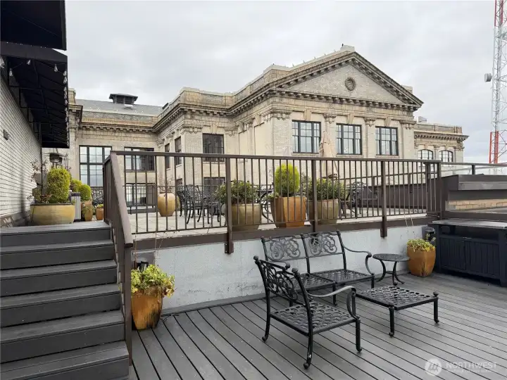 Enjoy access to a rooftop deck