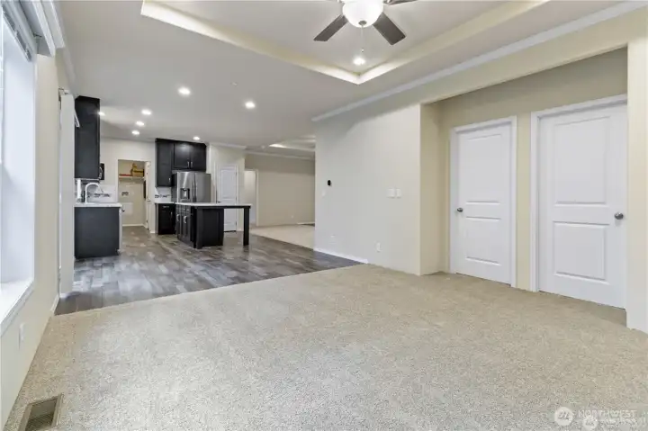 Looking back to Kitchen from family room