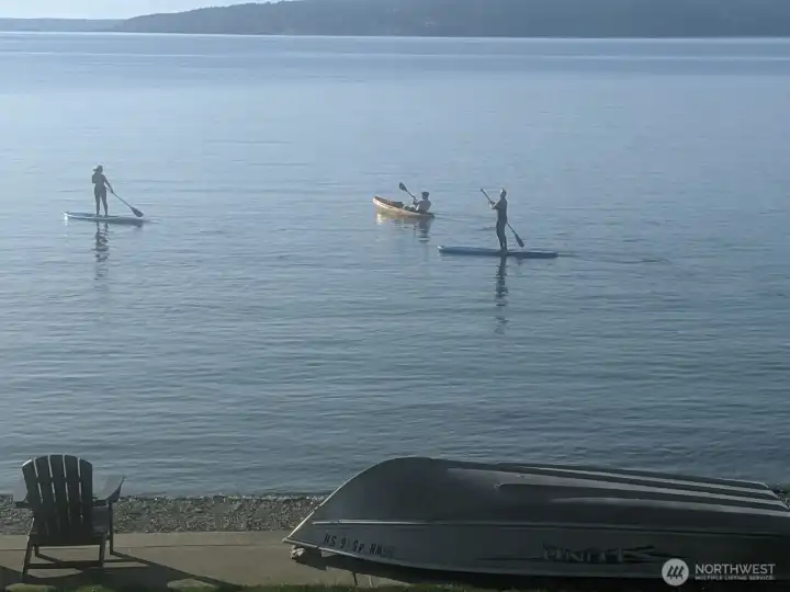 Step directly from your door to the shoreline and into a lifestyle few properties can offer. Launch your paddleboard at sunrise, kayak across glassy waters, swim on warm summer afternoons, or drop a crab pot just offshore. Spend evenings fishing, boating the Sound, or simply walking the beach as the tide rolls in.  This is true waterfront living — where everyday life feels like a getaway.