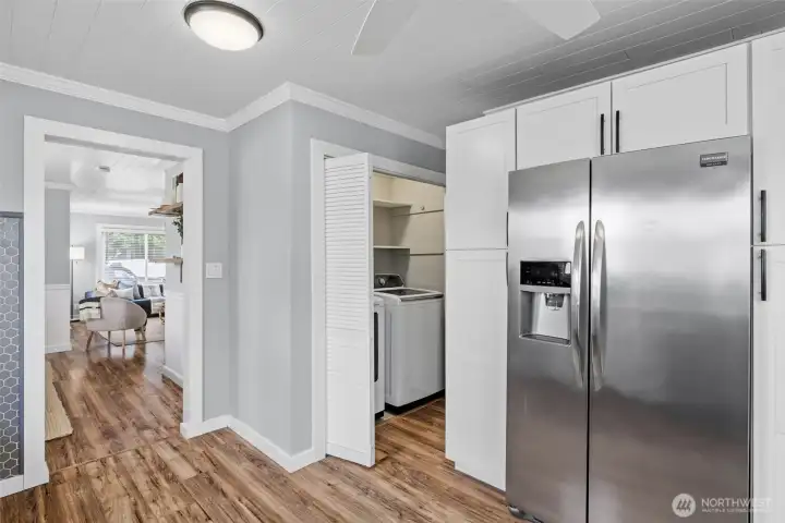 Well-appointed laundry room with thoughtful functionality