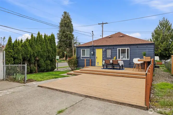 Enjoy outdoor living with space to garden, play, or unwind