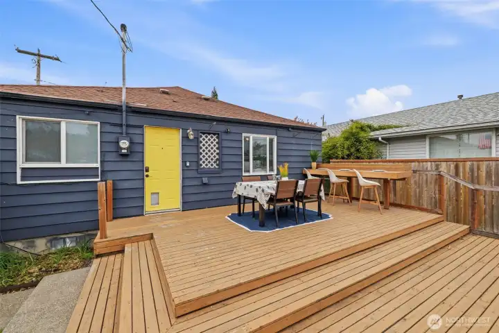Perfect sized deck!