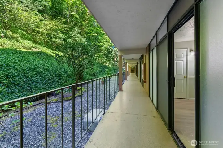 Back walkway to entrance