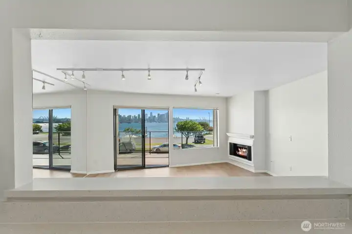 View from kitchen