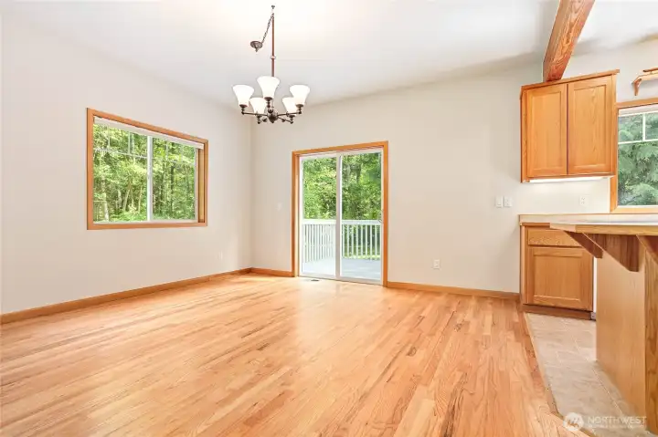 Large Living room. Slider goes out to the Deck and Backyard. Large Living room. Slider goes out to the Deck and Backyard.