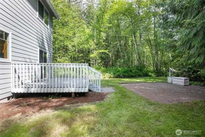 Rear of the home. Rear of the home.