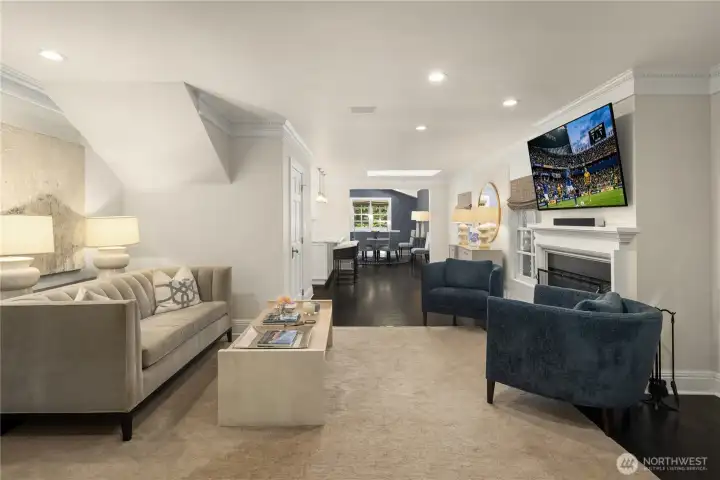Just beyond the breakfast nook, the spacious family room creates a comfortable setting for relaxing, entertaining or spending time together. Just beyond the breakfast nook, the spacious family room creates a comfortable setting for relaxing, entertaining or spending time together.