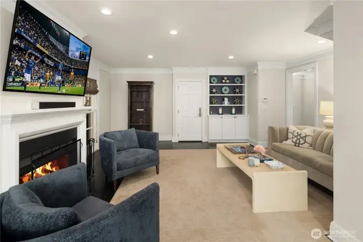 Designed for both comfort and connection, the family room completes the home's open-concept living area with ample space to gather and unwind. Designed for both comfort and connection, the family room completes the home's open-concept living area with ample space to gather and unwind.