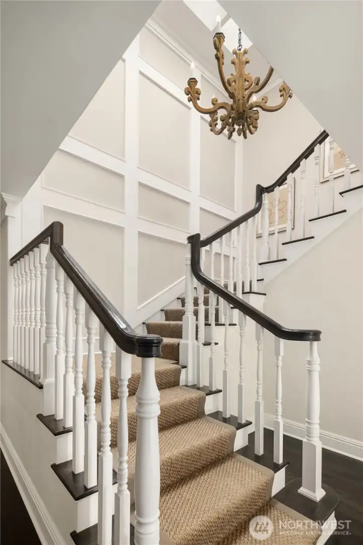 LOVE the raised paneling and the chandeleir. LOVE the raised paneling and the chandeleir.