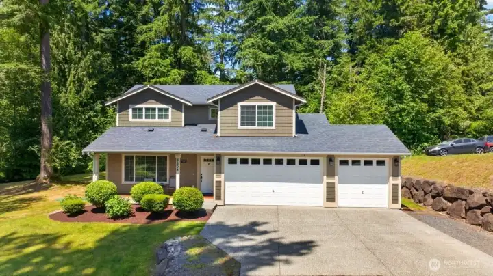 Low maintenance, mature landscaping and plenty of parking.