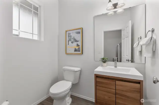 Powder room on main floor