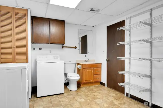 Laundry Room w/ Half Bath