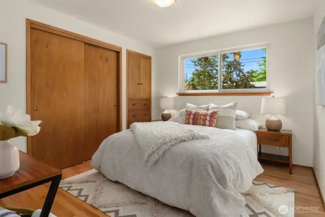 2nd bedroom on the main floor located on the west side.
