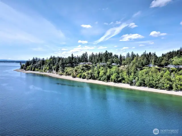 East side Stretch Island looking south.