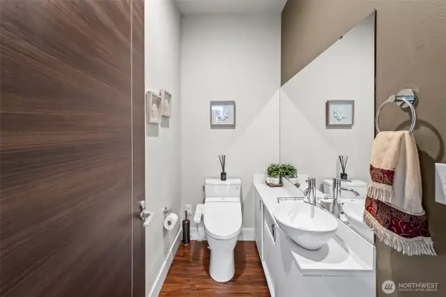 Main floor half bath.