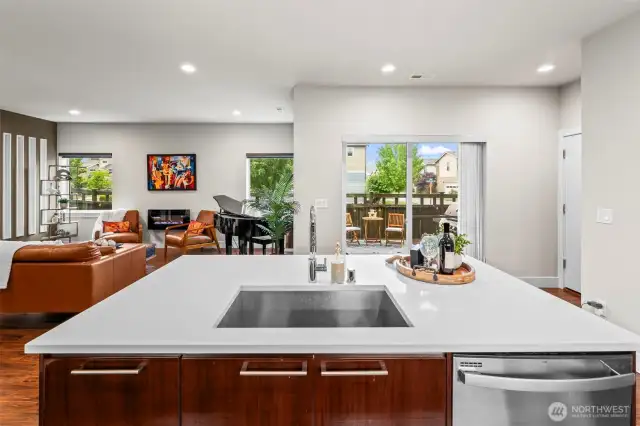 Beautiful quartz counters