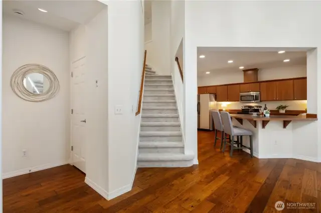 Centric staircase up to 2nd bedroom, full bath and bonus loft