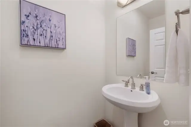 Main level powder room