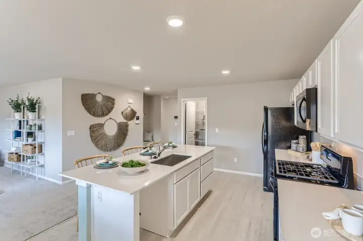 Kitchen of model of Rose plan (for representational purposes only)