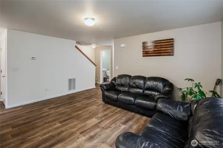 Lots of room in the living area for big furniture.