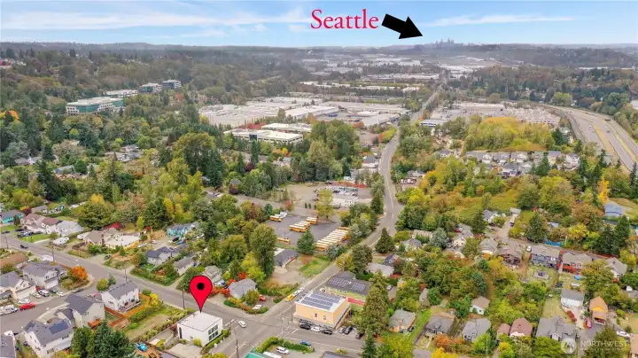9 miles South from Seattle Seahawks/Mariners stadiums