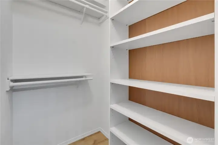 Primary closet Primary closet