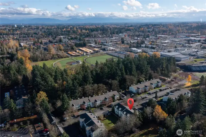 Aerial of area Aerial of area