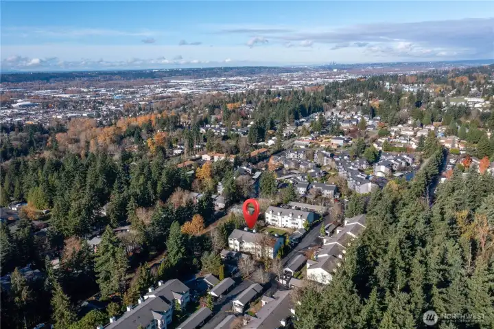 Aerial of area Aerial of area