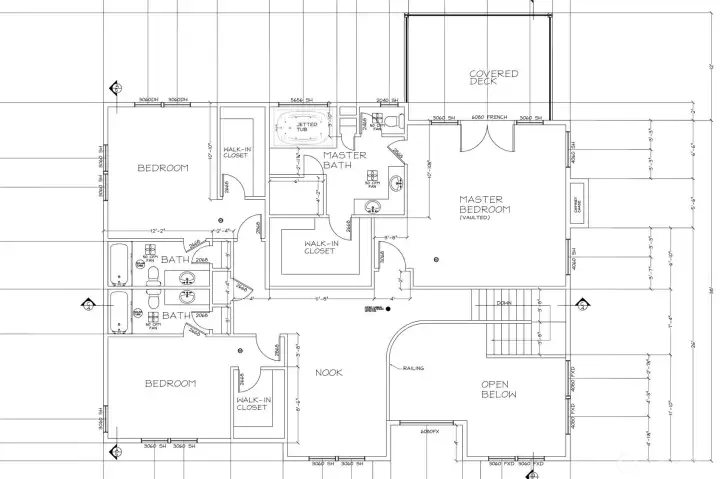 Second floor with multiple primary bedrooms
