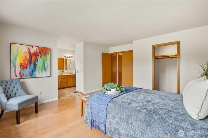 Primary Bedroom with double door entry