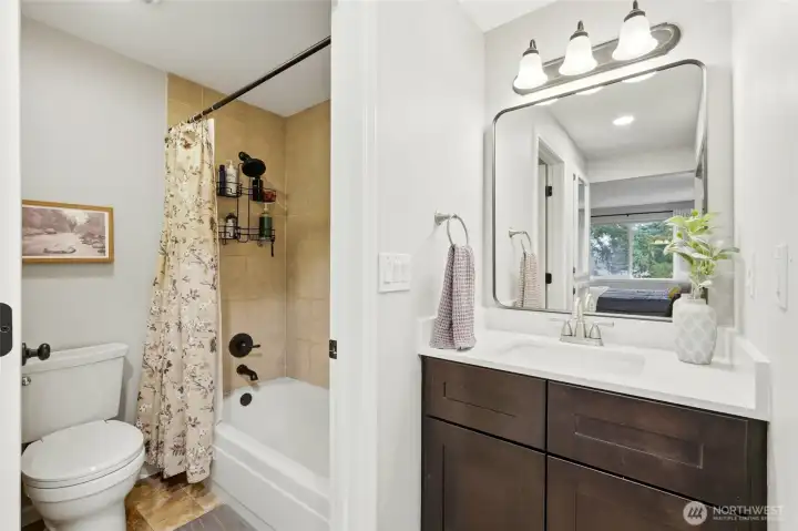 updated primary bathroom