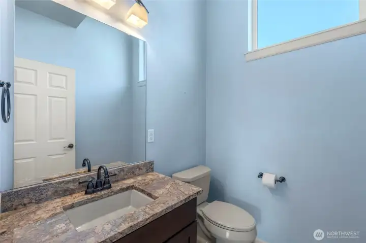 Main level powder room