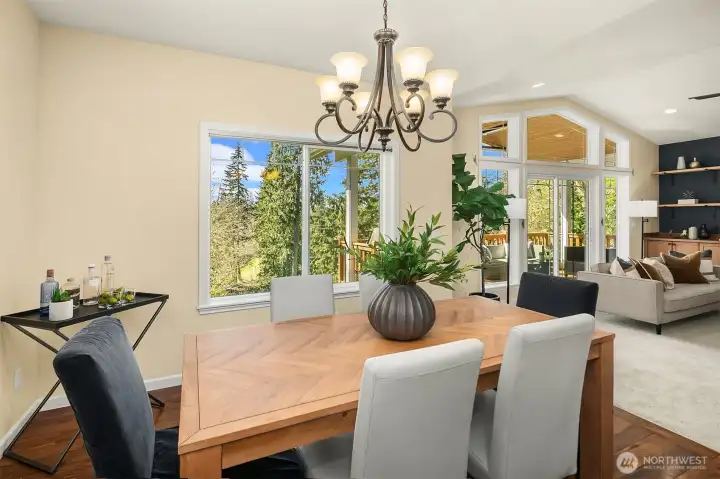 Dining room with a view!