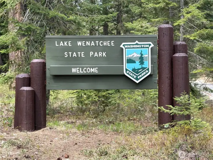 Close drive or hike to Lake Wenatchee State Park