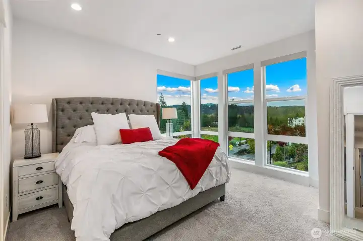 Primary bedroom on upper level