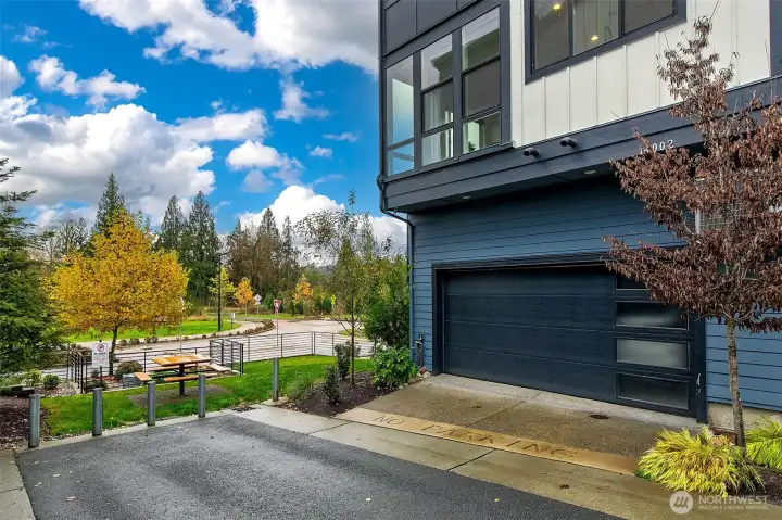 2 car private garage!